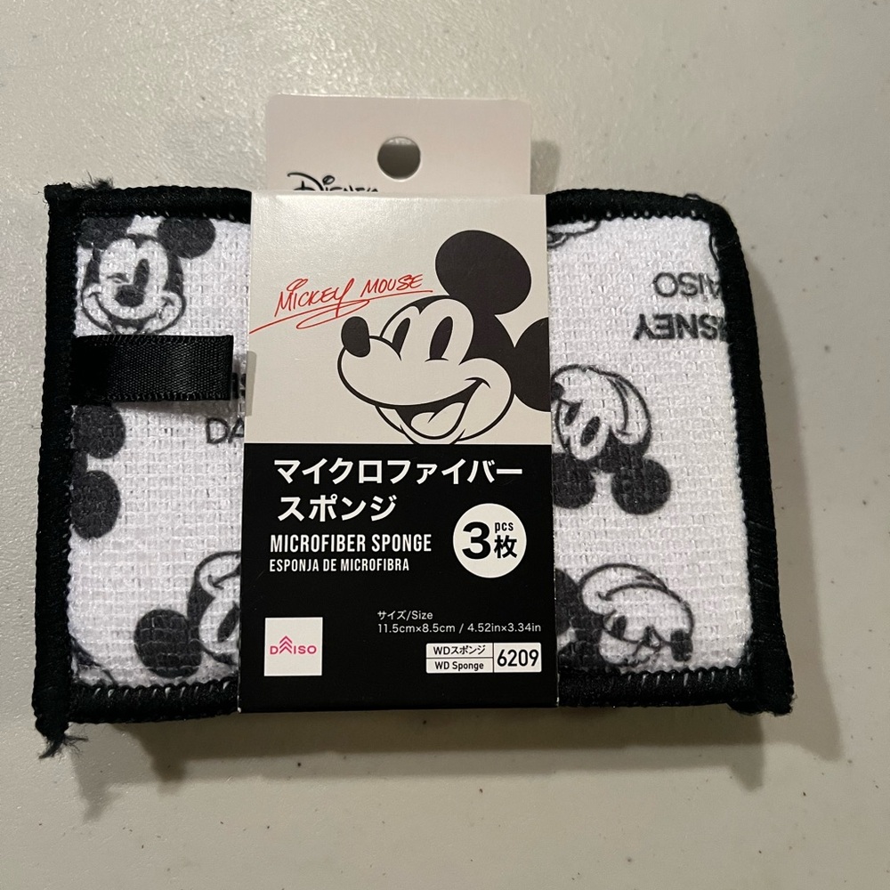 Mickey Mouse Microfiber Sponge Set. 3 in set